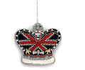 - Union Jack Crystal Crown - Zardozi Embroidery - Christmas Ornament